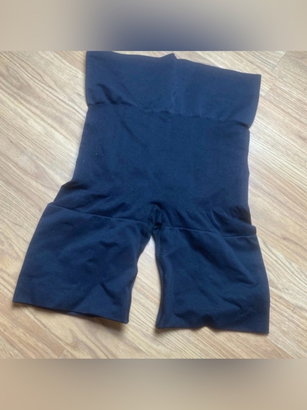 Memoi Black High-Waist Shaping Shorts 1X NWOT